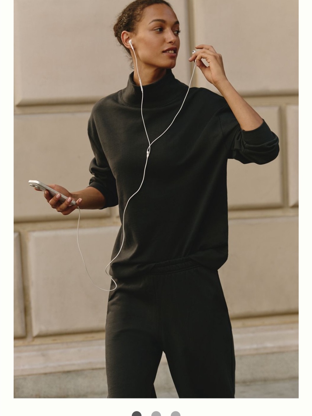 Daily Practice Back When 100% Cotton Mock Neck Sweatshirt Size XL Black NWT